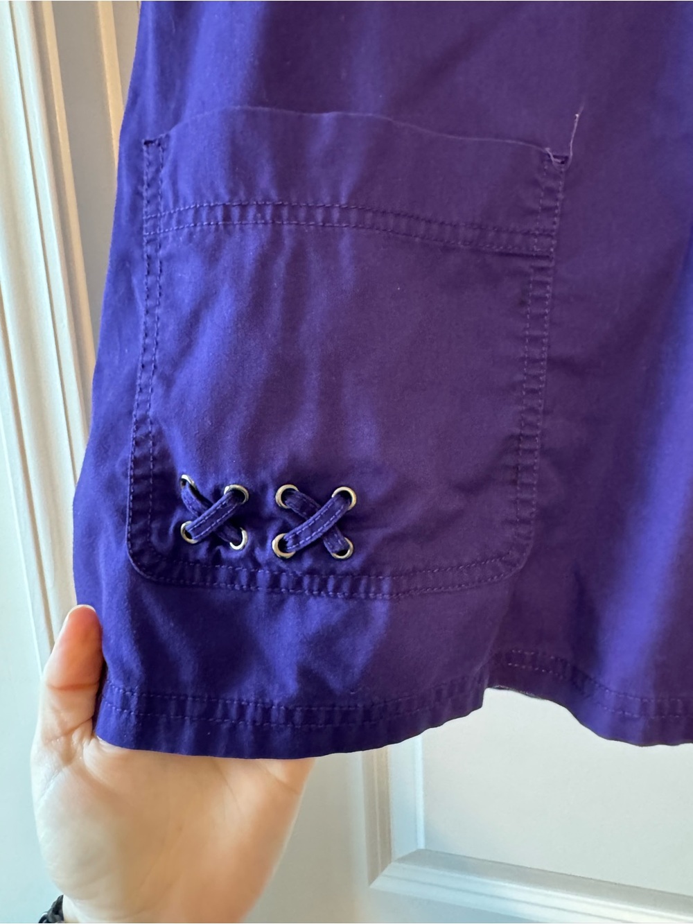 Koi women’s Purple scrub top - Picture 3 of 11